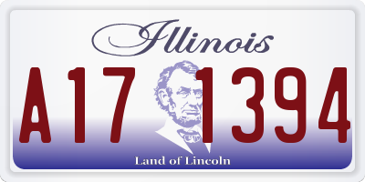 IL license plate A171394