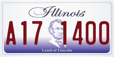 IL license plate A171400