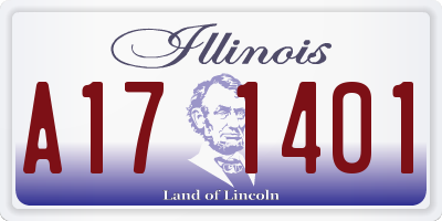 IL license plate A171401