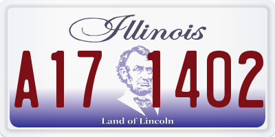 IL license plate A171402