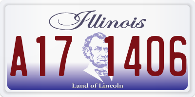 IL license plate A171406