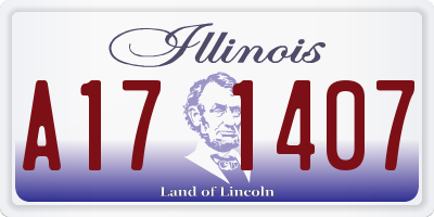 IL license plate A171407