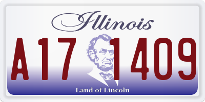 IL license plate A171409