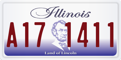 IL license plate A171411