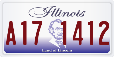 IL license plate A171412