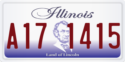 IL license plate A171415