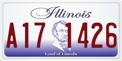 IL license plate A171426
