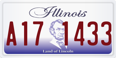 IL license plate A171433