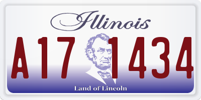 IL license plate A171434