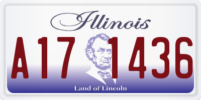 IL license plate A171436