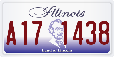 IL license plate A171438