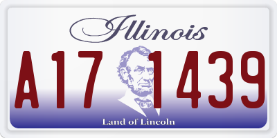 IL license plate A171439