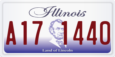 IL license plate A171440