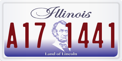 IL license plate A171441