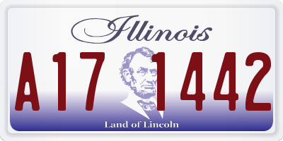 IL license plate A171442