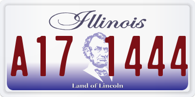 IL license plate A171444