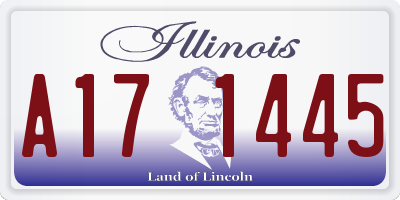 IL license plate A171445