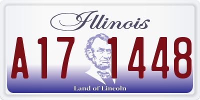 IL license plate A171448