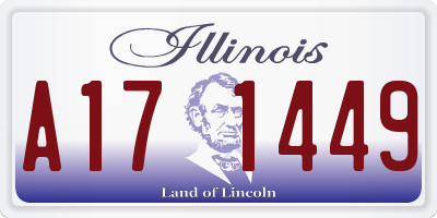 IL license plate A171449