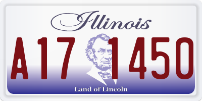 IL license plate A171450