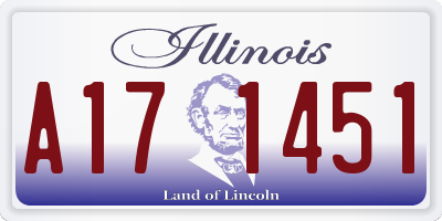 IL license plate A171451