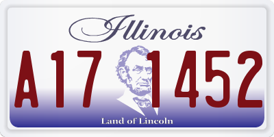 IL license plate A171452