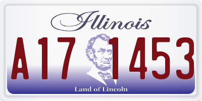 IL license plate A171453