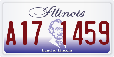 IL license plate A171459
