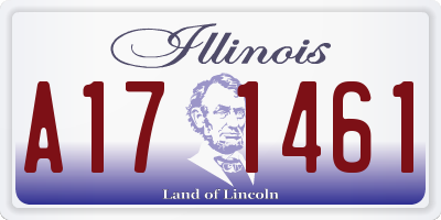 IL license plate A171461