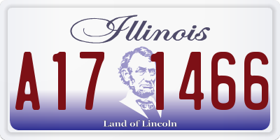 IL license plate A171466