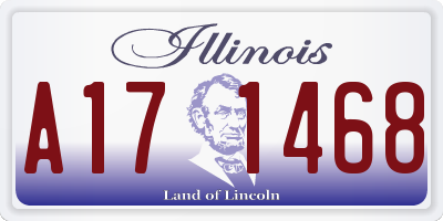 IL license plate A171468