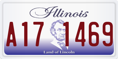 IL license plate A171469