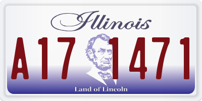 IL license plate A171471