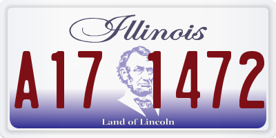 IL license plate A171472