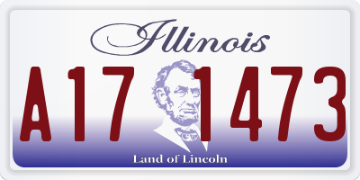 IL license plate A171473