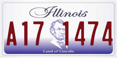 IL license plate A171474