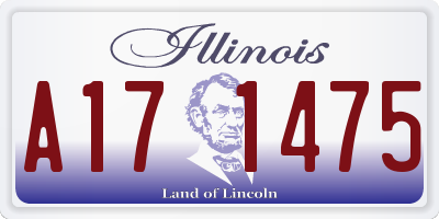 IL license plate A171475