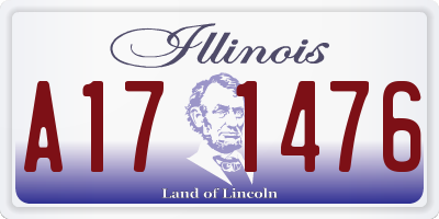 IL license plate A171476