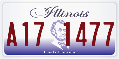 IL license plate A171477