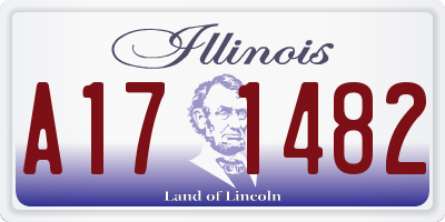 IL license plate A171482