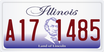 IL license plate A171485
