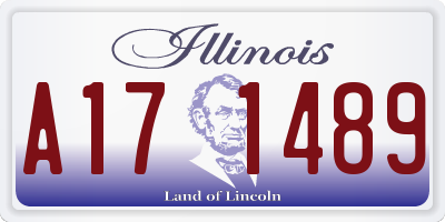 IL license plate A171489
