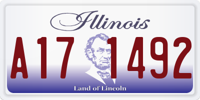 IL license plate A171492