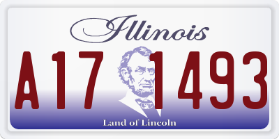 IL license plate A171493