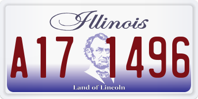 IL license plate A171496