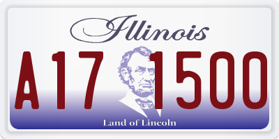 IL license plate A171500