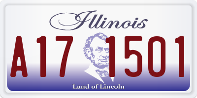 IL license plate A171501