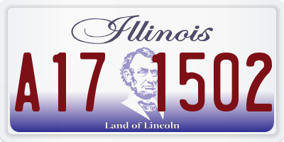 IL license plate A171502