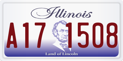 IL license plate A171508