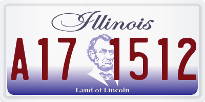 IL license plate A171512